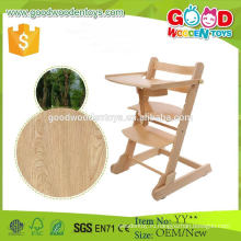 Европейский рынок популярного типа Деревянный высокий стул для детского сидения